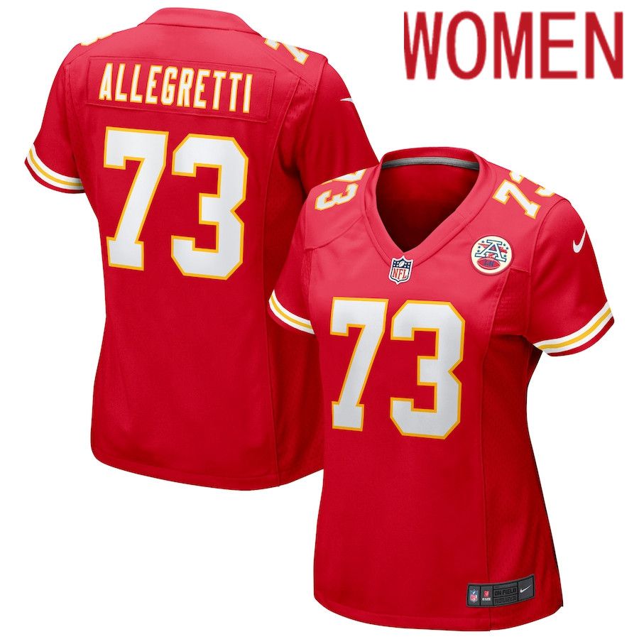 Women Kansas City Chiefs #73 Nick Allegretti Nike Red Game NFL Jersey->women nfl jersey->Women Jersey